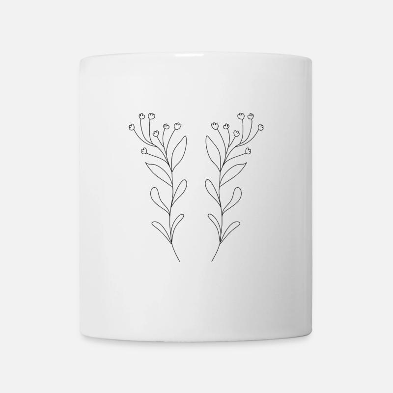 Simple, unique nature design - Mug - white