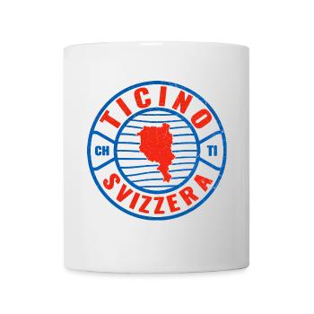 Ticino Switzerland Emblem Circle Design - Mug - white - Front