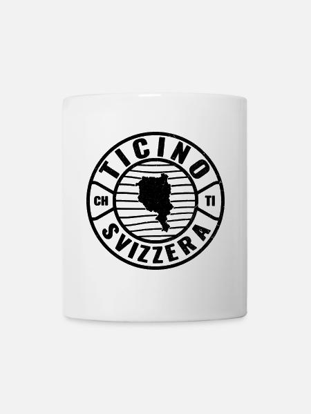 Ticino Schweiz Emblem Design - Tasse - Weiß