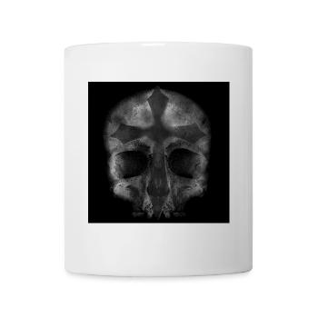 Menschenschädel, Kreuze, vanitas, gruselige prints - Tasse - Weiß - Vorne