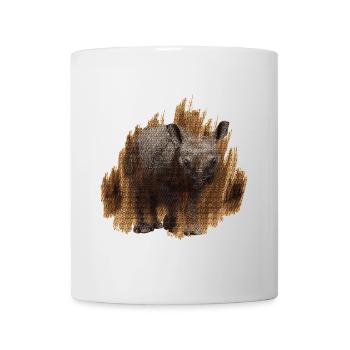 geschenkidee Tierliebhaber, Nashorn baby - Tasse - Weiß - Vorne