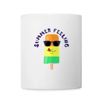 Eiscreme mit Sonnenbrille Summer Feeling Sommer - Tasse - Weiß - Vorne