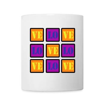 VELO LOVE LOVE BIKE BIKE GIFT - Mug - white - Front