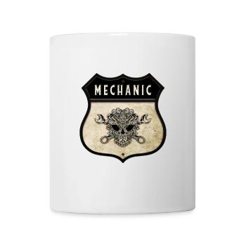 Mechanic Skull Crest - Mug - white - Front