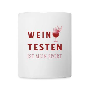 Wein Tester Design - Tasse - Weiß - Vorne
