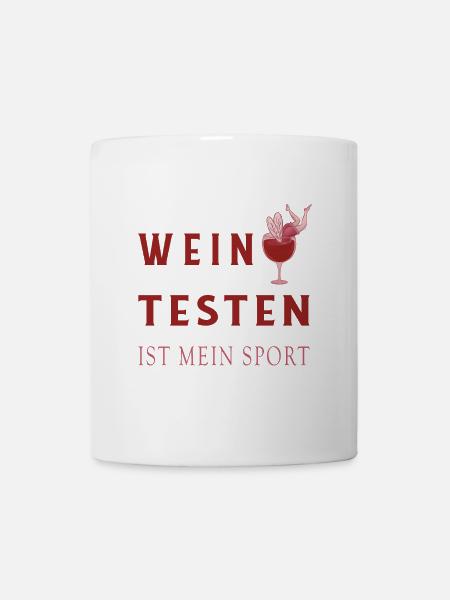 Wein Tester Design - Tasse - Weiß
