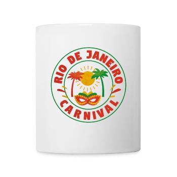 Rio Carnaval Sun Mask Logo - Mug - white - Front