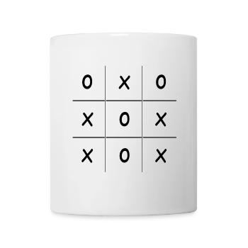Tic-Tac-Toe Game Three wins Kreis Kreuz - Mug - white - Front