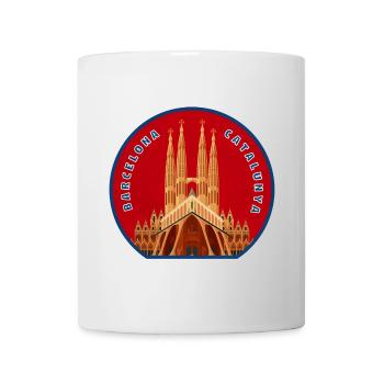 Sagrada Família Emblem Kreis - Tasse - Weiß - Vorne