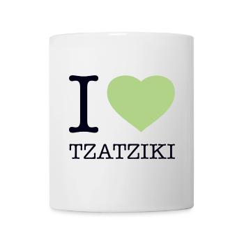 I LOVE TZATZIKI Zaziki Gyros Greece - Mug - white - Front