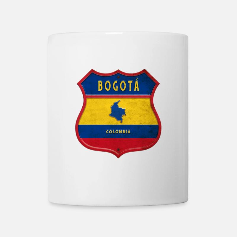 Bogotá Kolumbien Wappen Design - Tasse - Weiß