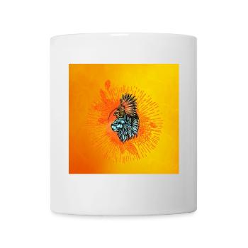 Awesome bird and fancy cat - Mug - white - Front