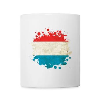 Blob drapeaux Luxembourg - Mug blanc - blanc - Devant