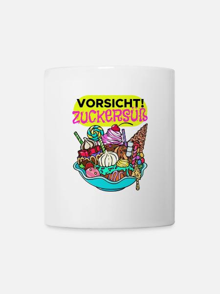 Naschkatzen Konditor Cupcake Statement Süßigkeiten - Tasse - Weiß
