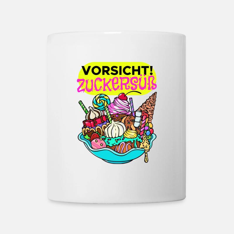 Naschkatzen Konditor Cupcake Statement Süßigkeiten - Tasse - Weiß