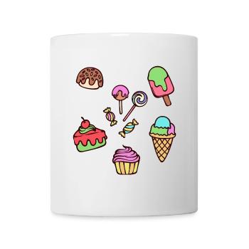 Ice Cream Delicious Sweet Tooth Candy Cupcake - Mug - white - Front