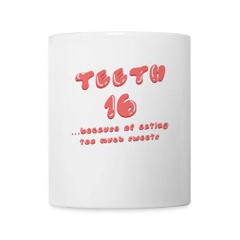 Naschkatzen Naschen Nachspeise Lecker Statement - Tasse - Weiß - Vorne