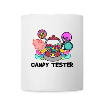 Bonbon Süßigkeiten Statement Nachspeise Naschen - Tasse - Weiß - Vorne