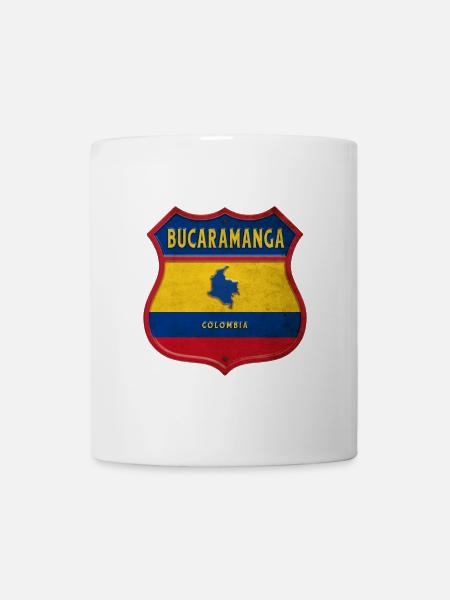 Bucaramanga Kolumbien Wappen Design - Tasse - Weiß