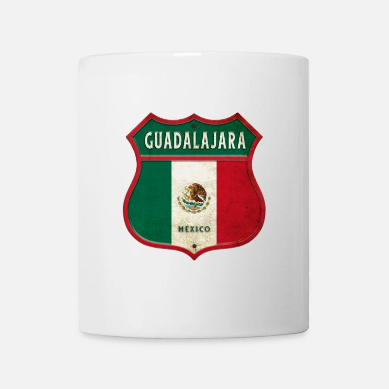 Guadalajara Mexiko Wappen Design - Tasse - Weiß