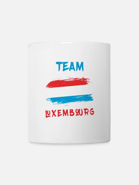 Drapeaux de l'équipe du Luxembourg - Mug blanc - blanc