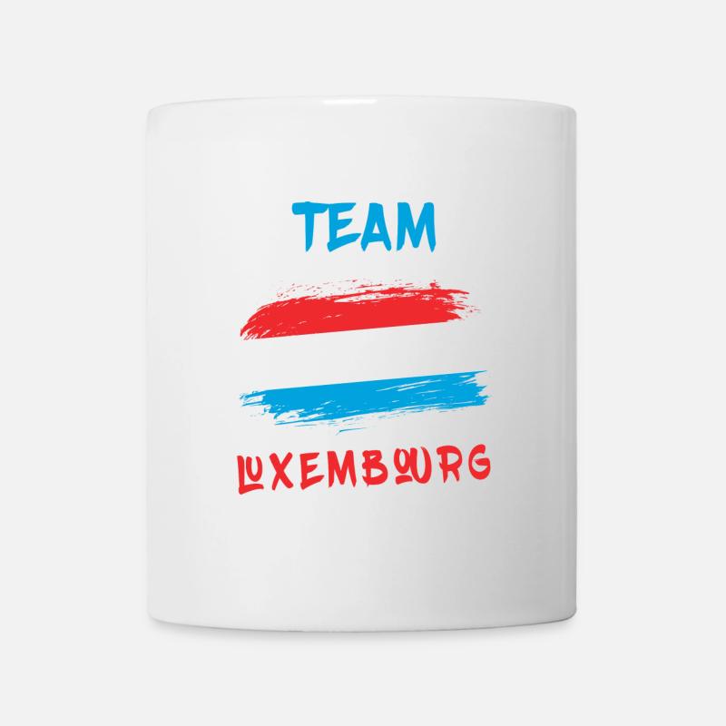 Drapeaux de l'équipe du Luxembourg - Mug blanc - blanc