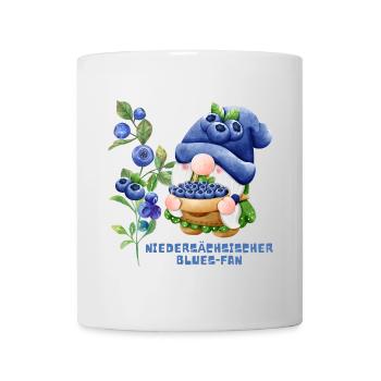 Blaubeeren Wichtel Niedersächsischer Blues Fan - Tasse - Weiß - Vorne