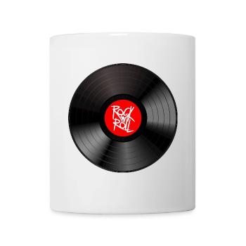 Rock 'n' Roll Vinyl: A Statement T-Shirt - Mug - white - Front