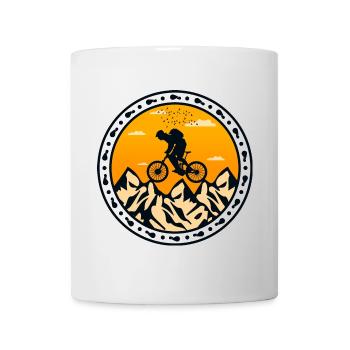 Aventure Montagnarde Vélo - Mug blanc - blanc - Devant