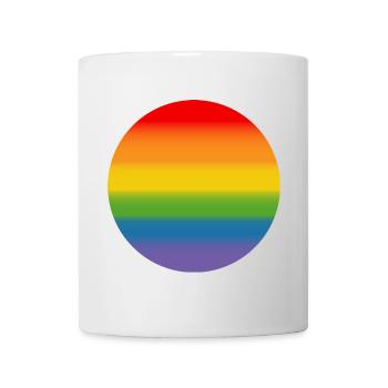 Rainbow Course Round - Mug - white - Front