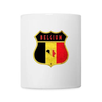 Belgium Coat of Arms Flags Design - Mug - white - Front