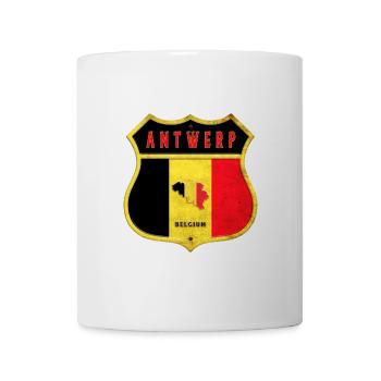 Antwerp Belgium Coat of Arms Flags Design - Mug - white - Front
