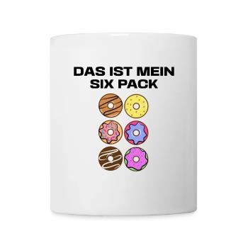 Lustig Donut Statement Nachspeise Süßigkeiten - Tasse - Weiß - Vorne