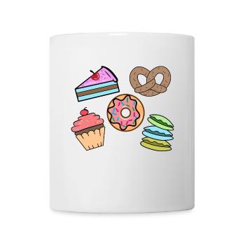 Bonbons Snack Cupcake Donut Cake Cuisson - Mug blanc - blanc - Devant