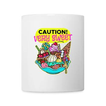 Schokolade Süßigkeiten Nachspeise Bonbon Statement - Tasse - Weiß - Vorne