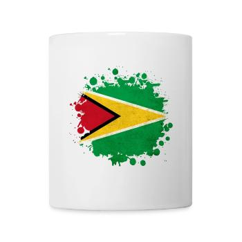 blob drapeau de la Guyane - Mug blanc - blanc - Devant