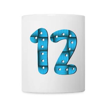 12th Birthday - Number 12 - TWELVE - TWELVE YEAR OLD - Mug - white - Front