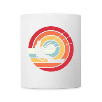 Kitesurfen Kitesurf Kitesurfer Kiteboard Retro Vin - Mug - white - Front