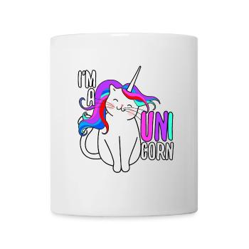 Einhorn Katze Geschenk - Tasse - Weiß - Vorne