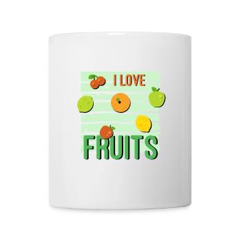 I love Fruits - Mug - white - Front