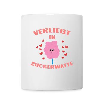 Süßigkeiten Bonbon Statement Zucker Naschkatze - Tasse - Weiß - Vorne