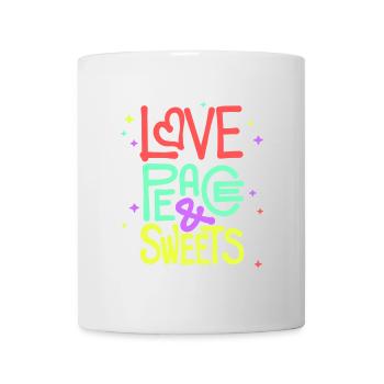 Süßigkeiten Statement Nachspeise Naschkatzen - Tasse - Weiß - Vorne