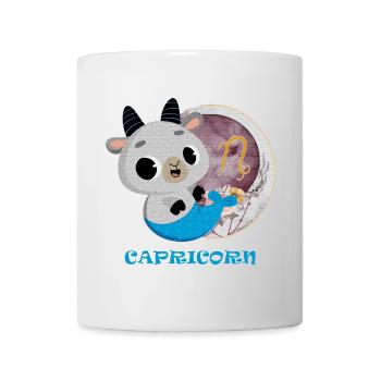 Signe du zodiaque Capricorne - Mug blanc - blanc - Devant