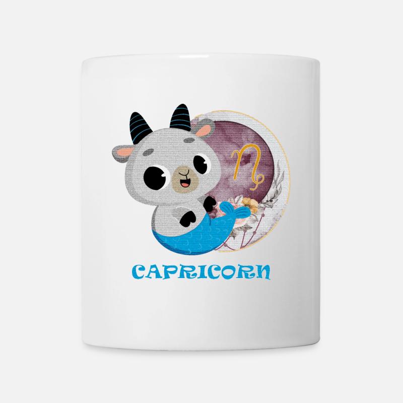Signe du zodiaque Capricorne - Mug blanc - blanc