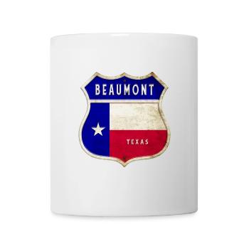 Beaumont Texas crest flags design - Mug - white - Front