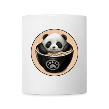 Baby Panda in einem Ramen-Bad - Tasse - Weiß - Vorne