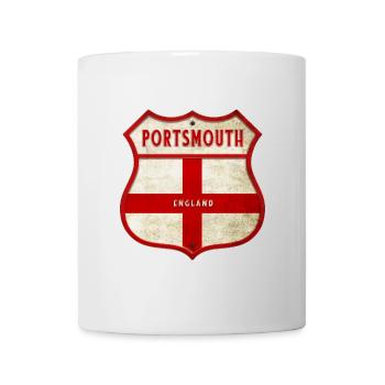 Portsmouth England Wappen - Tasse - Weiß - Vorne