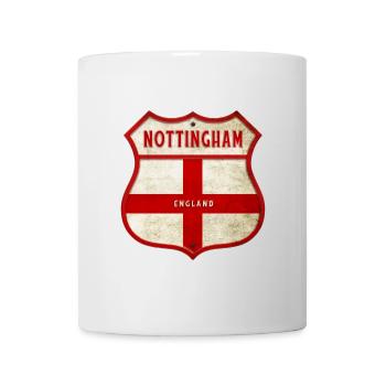 Nottingham England Wappen - Tasse - Weiß - Vorne