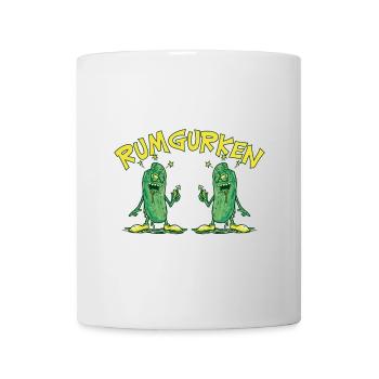 Rumgurken Betrunkene Gurken Rum Lustige Sprüche - Tasse - Weiß - Vorne