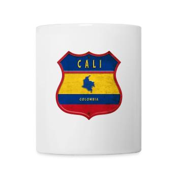 Cali Kolumbien Wappen Design - Tasse - Weiß - Vorne